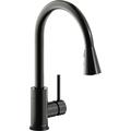 Elkay Avado Single Hole Kitchen Faucet, Pull-down Spray, Blk Stainless LKAV3031BK
